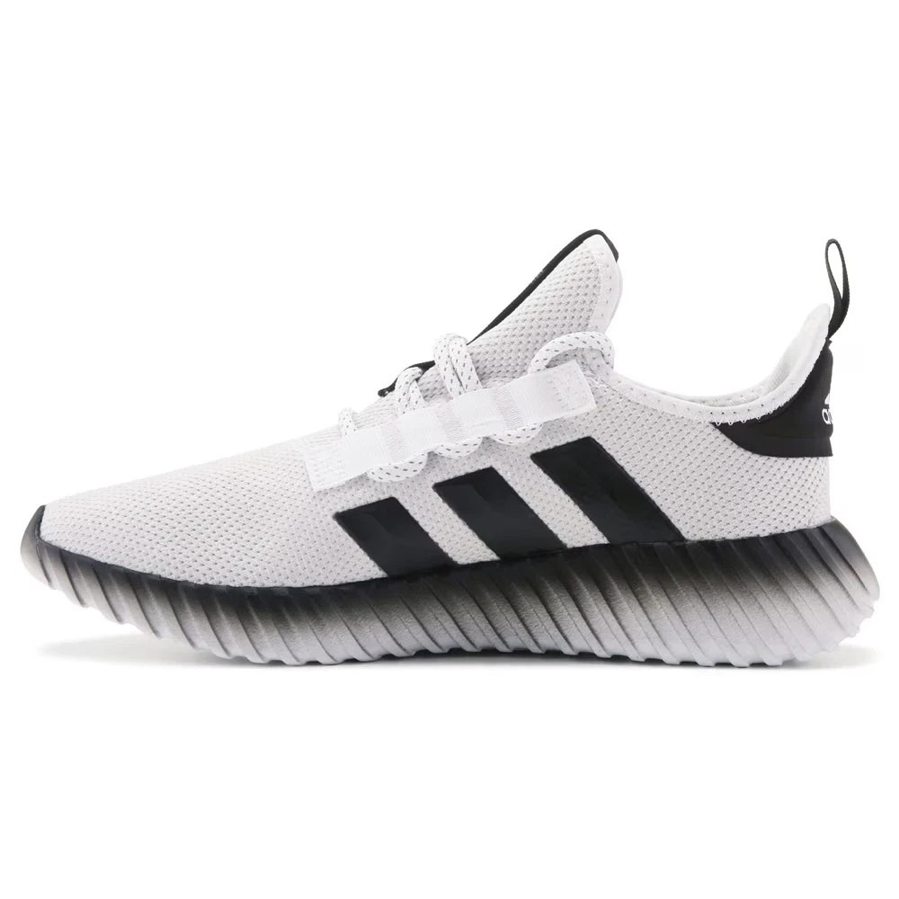 Adidas Kaptir 3.0 White Black Knit Sneakers IE6624 Mens 8.5 Womens 9.5 NEW - Picture 2 of 5